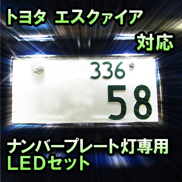 LEDナンバープレート用ランプ エスクァイア対応 2点セット– BCAS