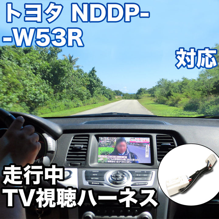 走行中にTVが見れる トヨタ NDDP-W53R 対応 TVキャンセラーケーブル