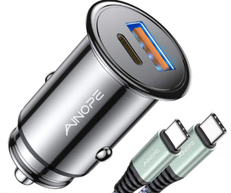 高速充電　シガーソケット USB+Type-C 　ツインポート